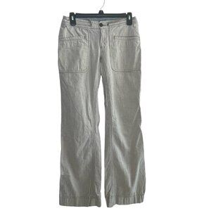 The North Face Larison Linen Pants Size 2 Lightweight Stripe Drawstring‎ Waist